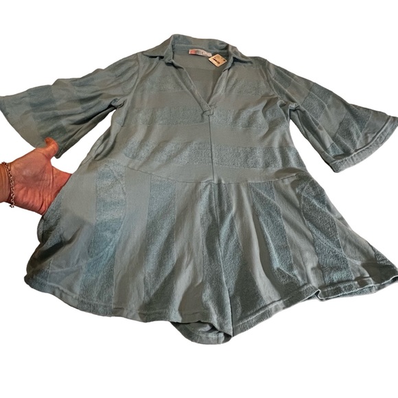 Free People Beach Charlton Romper Medium NEW Terry Beachy Pockets Swim Cover Up - Picture 12 of 13